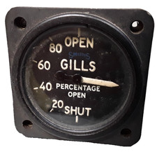 6A/2154 Gills Position Gauge, Smiths, British, Ex-MoD, Aircraft, 24 volt, 209FL