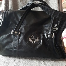 Vintage Head Holdall Black Bag