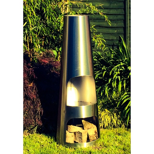 Outdoor chimenea log - outdoor, burner