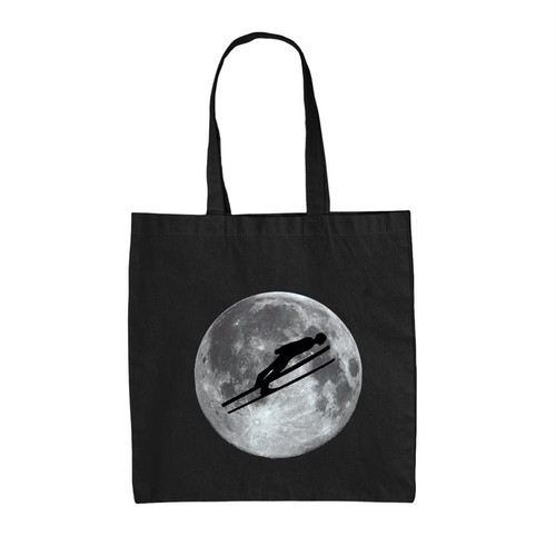 Ski jump moon canvas tote - canvas,