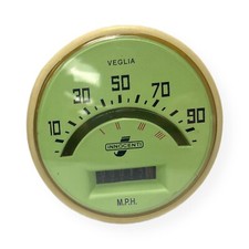 Lambretta Series 1 2 Li TV 90mph Speedometer Light Green - Italian Cable Fitment