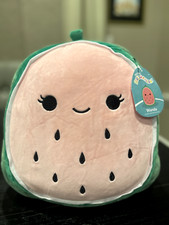 NWT Squishmallow Wanda the Watermelon Pink And Green 12” Kellytoys Plush
