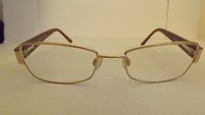 BOOTS FAITH C2 FRAMES FOR Glasses BROWN & GOLD FRAMES WITH CRISS CROSS DESIGN