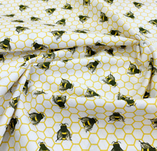 100% Cotton Fabric - Bees &