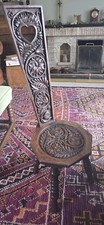 Antique Vintage Carved Welsh