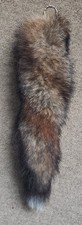 Real Fox Brush Tail Keyring
