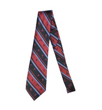 Masonic Freemason Striped Tie with self print Masonic Symbols Tools