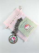 Tarina Tarantino Sanrio Hello Kitty Pink Head Swarovski Crystal Pendant Necklace