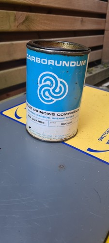 Vintage carborundum tin - carborundum, 3/4