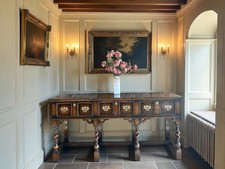Antique Oak Console Table