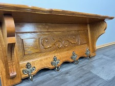 French Vintage Coat Rack Oak 4