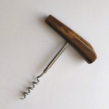 Vintage Butterscotch Swirl Bakelite Bottle Wine Opener Corkscrew Retro Bar MCM