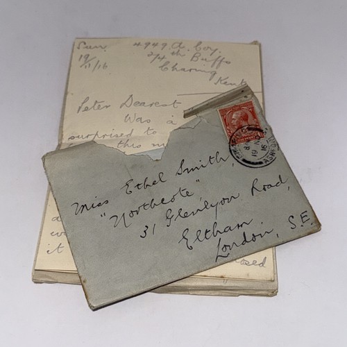 Ww1 1916 handwritten letter - ww1,