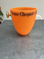 Veuve Clicquot Champagne Ice Bucket Acrylic Orange French Cooler
