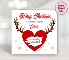 Christmas Card Personalised Surprise Scratch Card Reveal Secret Gift Scratchcard
