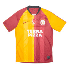 NIKE Galatasaray FC Mens Football Shirt Jersey Maroon Crew Neck M
