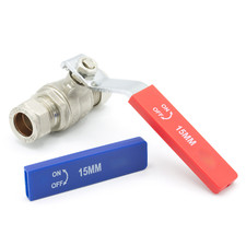 15mm Lever Ball Valve Dual
