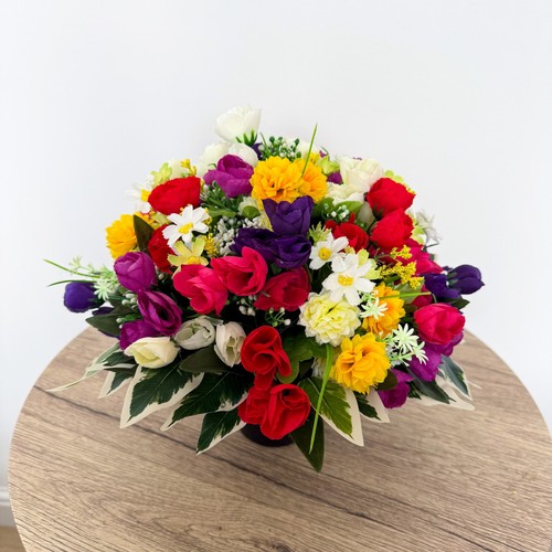 Artificial flower grave pot - artificial,