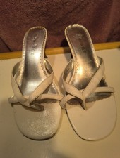 Rampage silver kitten heel