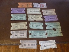 Glasgow Corporation subway underground Scottish railway train tickets 1970s