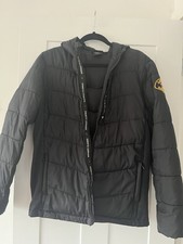 Zavetti Canada Kids XL Coat, 13-14, Black, Hooded, Padded