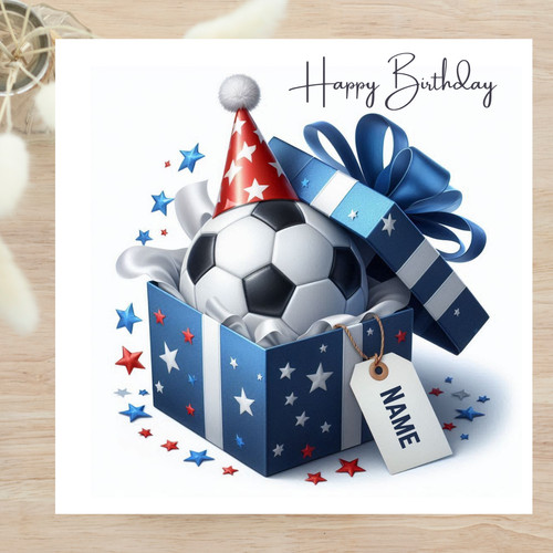 Football birthday greetings - football,