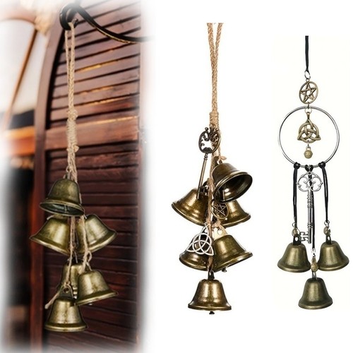 Vintage metal witch - witch, bells