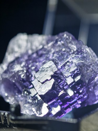 Natural purple fluorite - natural,