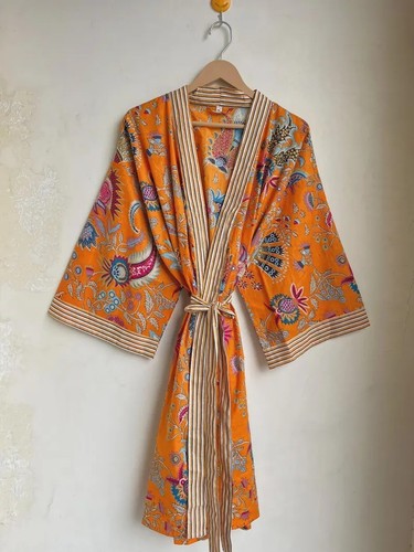 Indian cotton orange crown - orange,