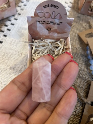 Natural rose quartz - rose,