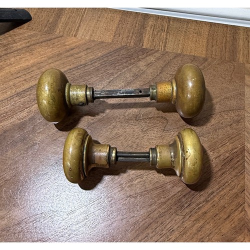 Antique brass door knobs - antique,