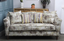PARKER KNOLL AMELIE, MELROSE 2 SEATER IN FLORENCE LIME FABRIC. EX JOHN LEWIS