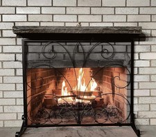Wrought Iron Fireplace Screen