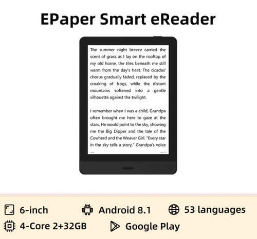 Bigme read book reader - read, 6"