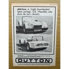 DUTTON PHAETON MEMORABILIA Original motoring press advert from 1978 - send 30p f