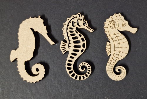 Seahorse shaped laser - laser, cut