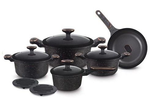 Pieces kitchen pots pans - 12,