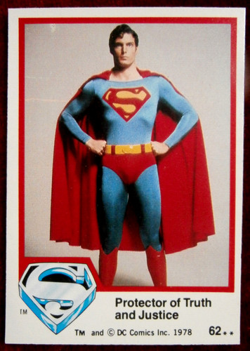Superman card 62 - superman,