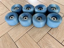 USED but RARE SFR SLICKS skate wheels x8 - two tone blue