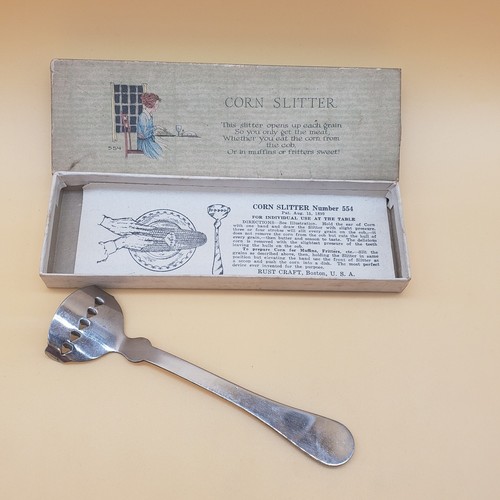 Antique corn slitter - corn, rust