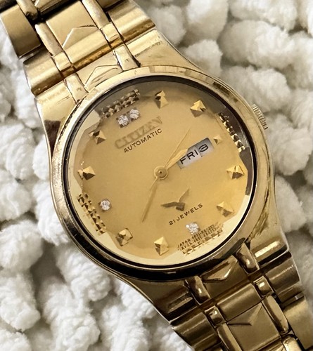 Vintage citizen automatic - vintage, gold