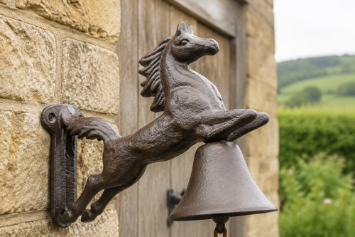 Cast iron horse door - door, wall