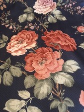 Pair of Vintage Floral Curtains 