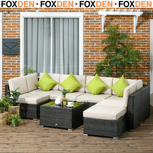 Seater patio rattan sofa set - patio,