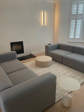 HAY Mags 2.5 Seater Sofas x 2 Light Grey Very good condition 