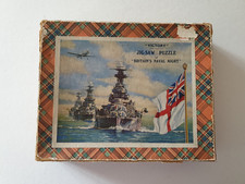 Vintage Victory Britain's Naval Might 400 Piece Wooden Jigsaw Puzzle
