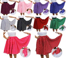 ADULTS LONG POLKA DOT SKIRT &