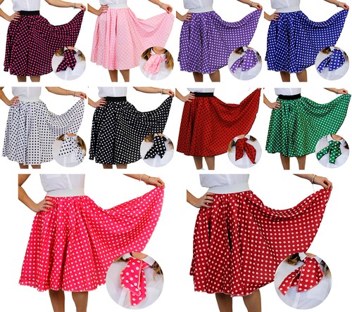 Adults long polka dot skirt - adults,