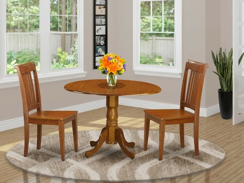 3pc dinette set - round, pedestal