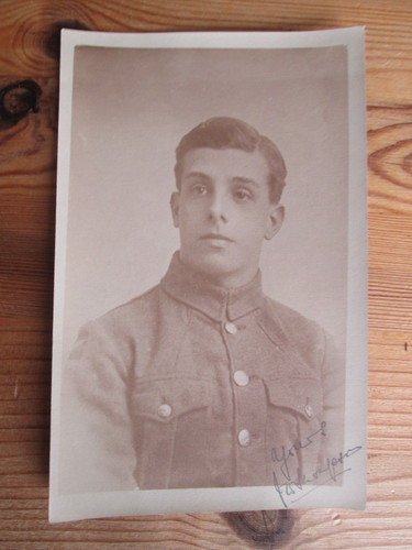 Military postcard man in - man,